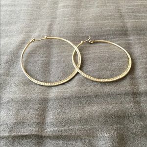 Gold hoop earrings